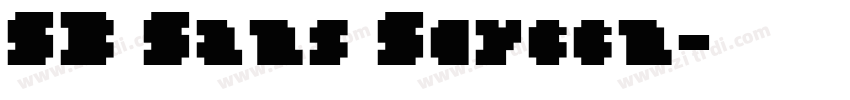 SB Sans Screen字体转换